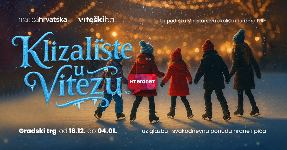 AVANTURA ZA SVE UZRASTE: Ove godine klizalište u centru Viteza!